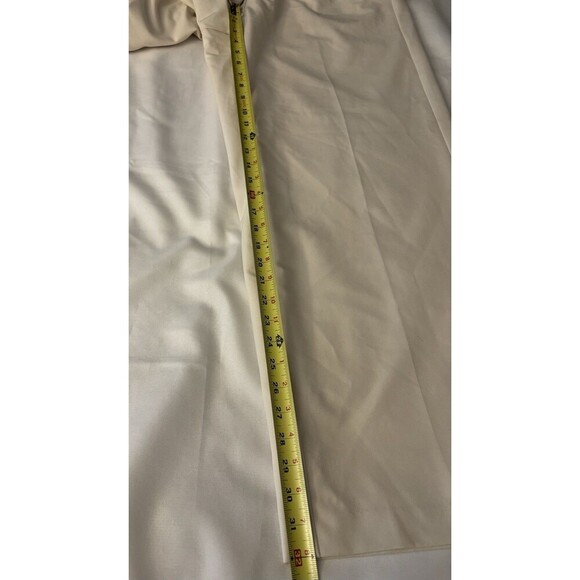 LANE BRYANT Exposed Elastic Waistband Pull On Dress Pants Women 14 Ivory Lined - Picture 13 of 13